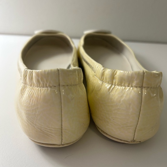 Tory Burch Minnie Travel Ballet Leather Flat Shoes - Picture 6 of 6